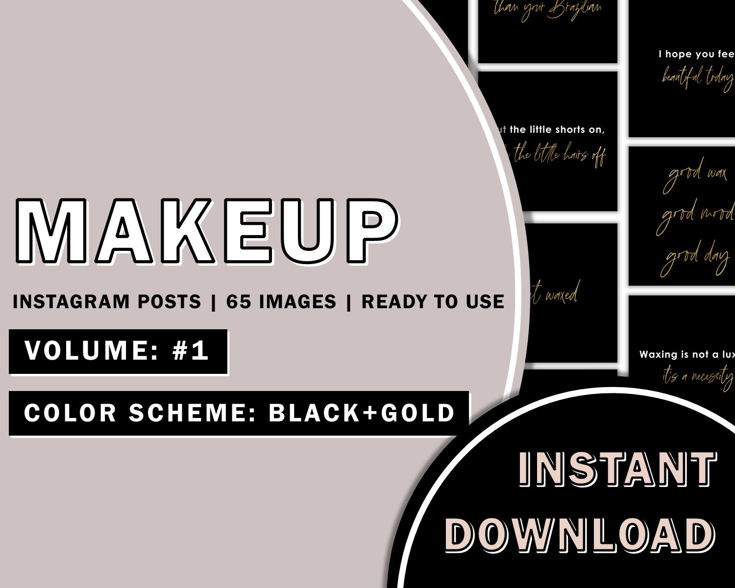 65 Waxing Black and Gold Instagram Posts Hair Removal Quotes - Etsy Australia 65 Waxing Black and Gold Instagram Posts Hair Removal Quotes - Etsy Australia