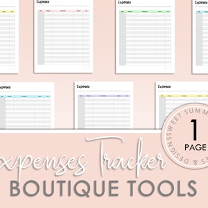 Auto Calculate Online Shop Expenses Tracker, Reseller Expenses Tracker, Expenses Tracker, Expenses Printable, Home Expenses Sheet image 1
