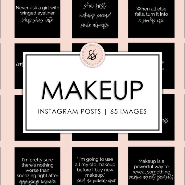 65 Makeup Artist Black Instagram Posts, Makeup Quotes, Social Media Posts, Instagram Makeup Templates, Makeup Artist Quotes, Makeup Blog
