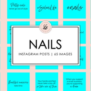 65 Nails Aqua Instagram Posts, Nails Quotes, Social Media Posts, Instagram Nails Templates, Nail Tech Quotes, Nail Salon Posts