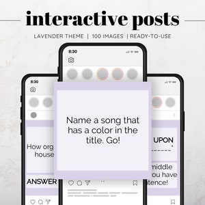 100 Lavender Facebook Games Interactive Posts, Social Games, Social Media Posts, Instagram Posts, Facebook Posts, Facebook Engagement