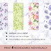 Floral Garden Editable Printable Bookmark, Floral Garden Bookmark ...