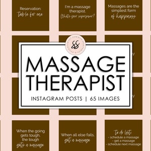 65 Massage Therapist Brown Instagram Posts, Massage Therapy Quotes, Social Media, Instagram Spa Templates, Spa Quotes, Instagram Spa Posts