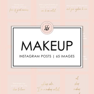 65 Makeup Artist Blush Gold Instagram Posts, Makeup Quotes, Social Media Posts, Instagram Makeup Templates, Makeup Artist Quotes, Blog Posts