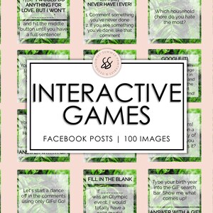 100 Tropical Leaves Facebook Games Interactive Posts, Social Media Games, Social Posts, Instagram Posts, Facebook Posts, Facebook Engagement