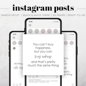 65 Makeup Artist Instagram Posts, Makeup Quotes, Social Media Posts, Instagram Makeup Templates, Makeup Artist Quotes, Makeup Blog Posts
