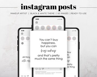 65 Makeup Artist Instagram Posts, Makeup Quotes, Social Media Posts, Instagram Makeup Templates, Makeup Artist Quotes, Makeup Blog Posts