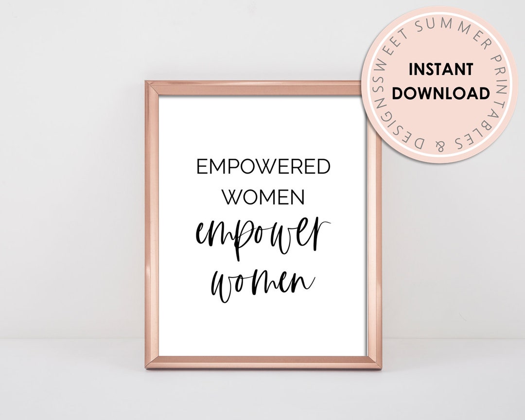 Empowered Women Quote Printable, Wall Art Quote Printable, Boss Girl ...