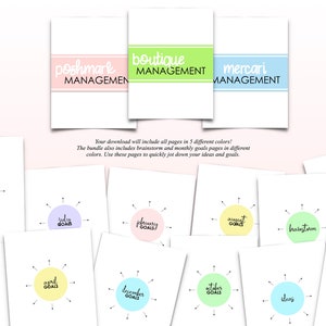 Online Shop Printable Planner, Boutique Planner, Reseller Planner ...