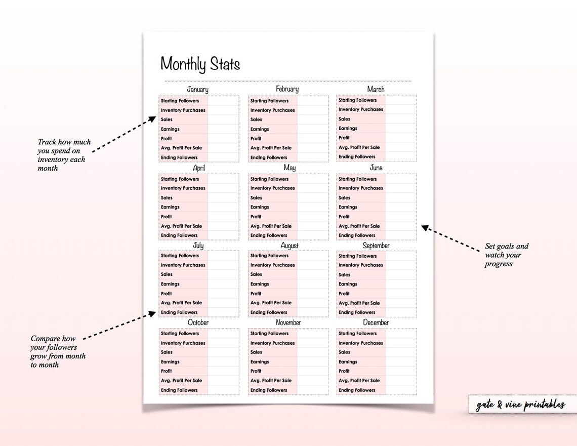 Online Shop Printable Planner Boutique Planner Reseller Etsy