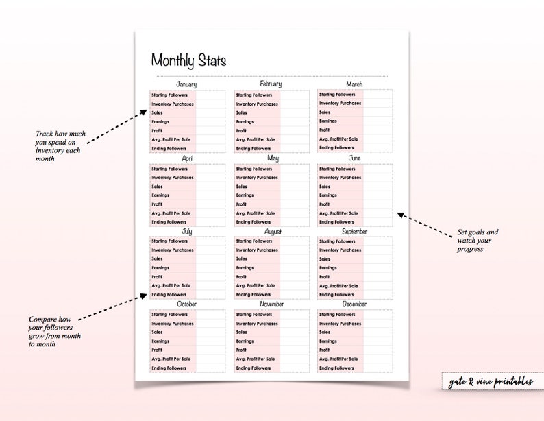 Online Shop Printable Planner Boutique Planner Reseller Etsy