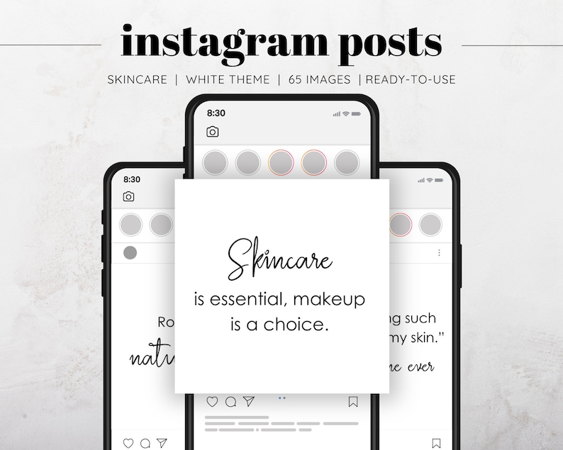 65 Skincare Esthetician Instagram Posts, Skincare Quotes, Social Media Posts, Instagram Skin Templates, Esthetician Quotes, Esthetician Post image 1