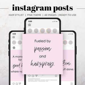 60 Hair Stylist Instagram Posts, Hair Stylist Quotes, Social Media Posts, Instagram Hair Templates, Hairdresser Quotes, Hairdresser Posts