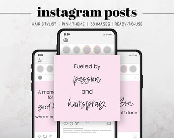 60 publicaciones de estilistas de Instagram, citas de estilistas, publicaciones en redes sociales, plantillas de cabello de Instagram, citas de peluqueros, publicaciones de peluqueros