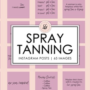 65 Spray Tanning Dusty Rose Instagram Posts, Tanning Quotes, Instagram Tanning Templates, Spray Tanner Quotes, Spray Tan Post
