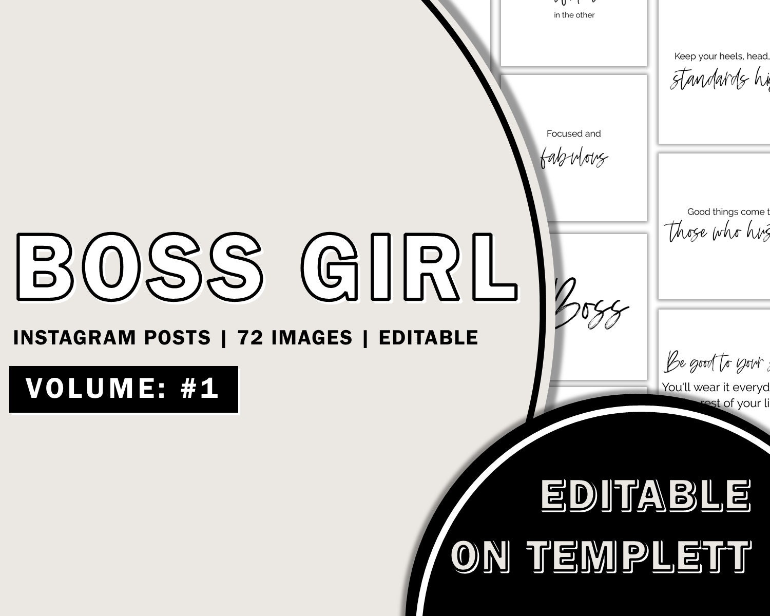 Boss Lady Instagram Post Templates Motivational Instagram - Etsy Singapore