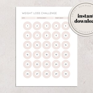 Weight Loss Tracker Printable, Fitness Planner Printable, Workout Planner Printable, Exercise Planner, Health and Wellness Planner