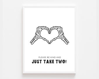Trick or Treat Minimalist Heart Sign Printable | We’re Out Trick or Treating Sign | Halloween Porch Sign | Instant Download