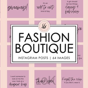 64 Fashion Boutique Dusty Rose Instagram Posts, Boutique Instagram Quotes, Shopping Quotes, Boutique Templates, Social Media Posts