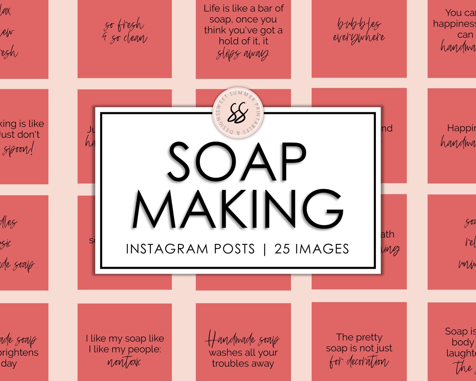 25 Soap Making Red Instagram Posts Soap Maker Quote Social | Etsy