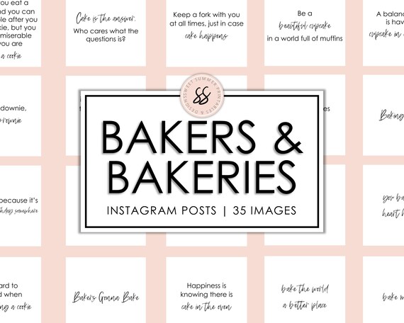 35 Bakery Instagram Quotes Posts Baking Instagram Quotes | Etsy 35 Bakery Instagram Quotes Posts Baking Instagram Quotes | Etsy