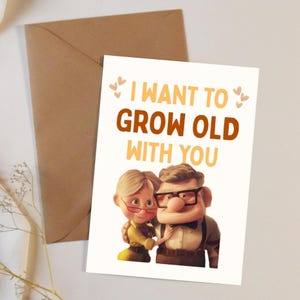 Relationship card - Disney Pixar up - Instant Printable card - Husband | Wife | Boyfriend | Family | birthday | anniversary card digital