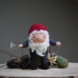 Little dwarf Tomte felted seasonal table