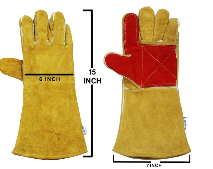 Welding Gloves High Temperature Resistant Heavy Duty Ideal for Etsy