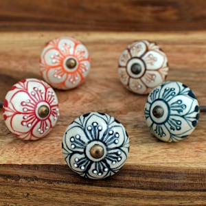 Ceramic Cabinet Knobs Drawer Pulls Ceramic Drawer Handles Vintage Drawer Knobs