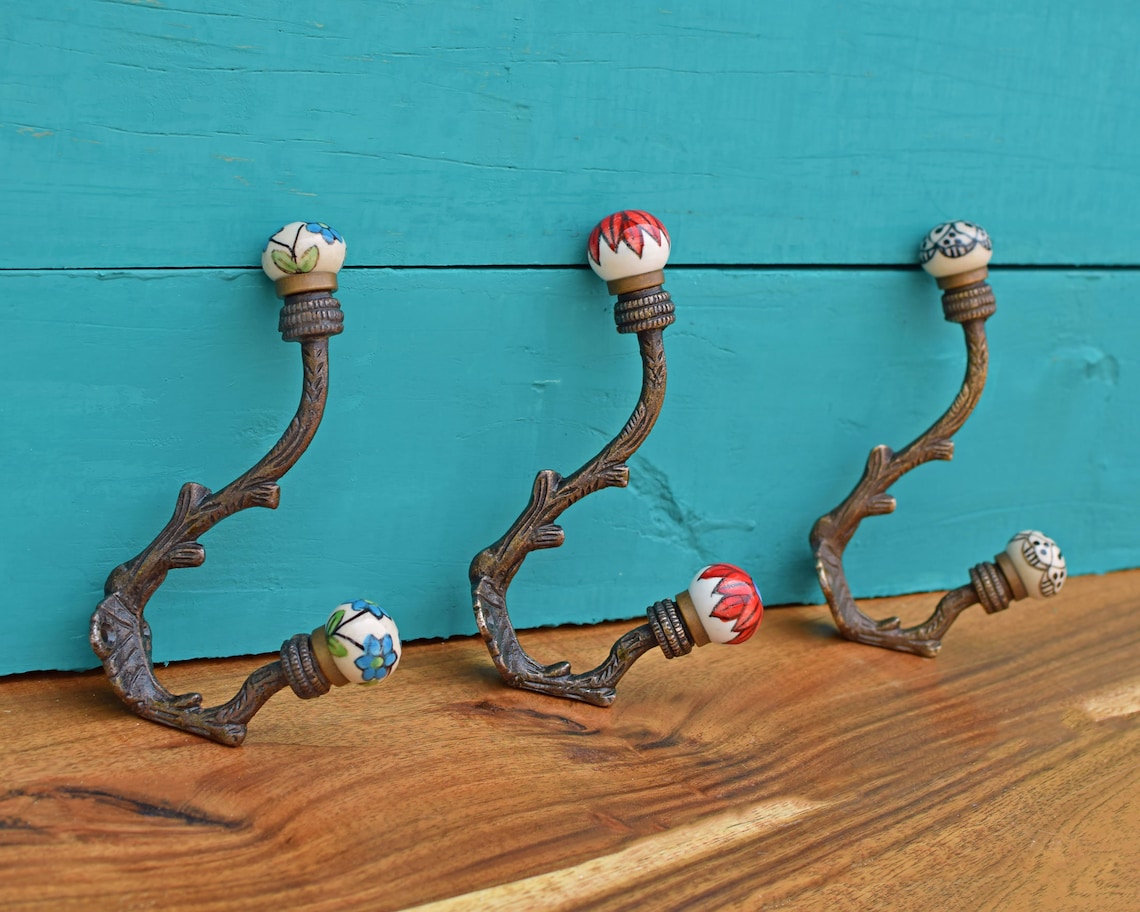 Handmade Ceramic Knob Coat Hook Antique Towel Hook Wall Hook Etsy