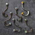 Vintage Ceramic Coat Hooks Hangers, Antique Bronze Iron Wall Hooks, Wall Hooks Coat Rack Wall Mount product logo