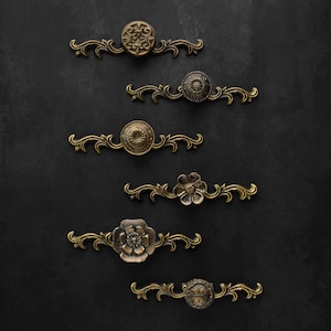Antique Brass Victorian Cabinet Drawer Pull Handle Antique Kitchen Cabinet Pull Handle Knobs Furniture Hardware