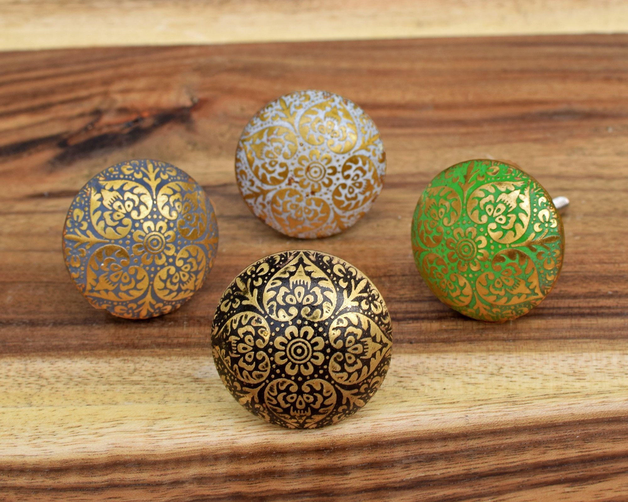 Set of Moroccan Brass Knobs Knobs Dresser Drawer Knob Etsy