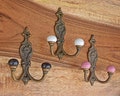 Cast Iron Coat Hook with Ceramic Knobs,Antique Double Wall Hook, Towel Hook Hanger product logo