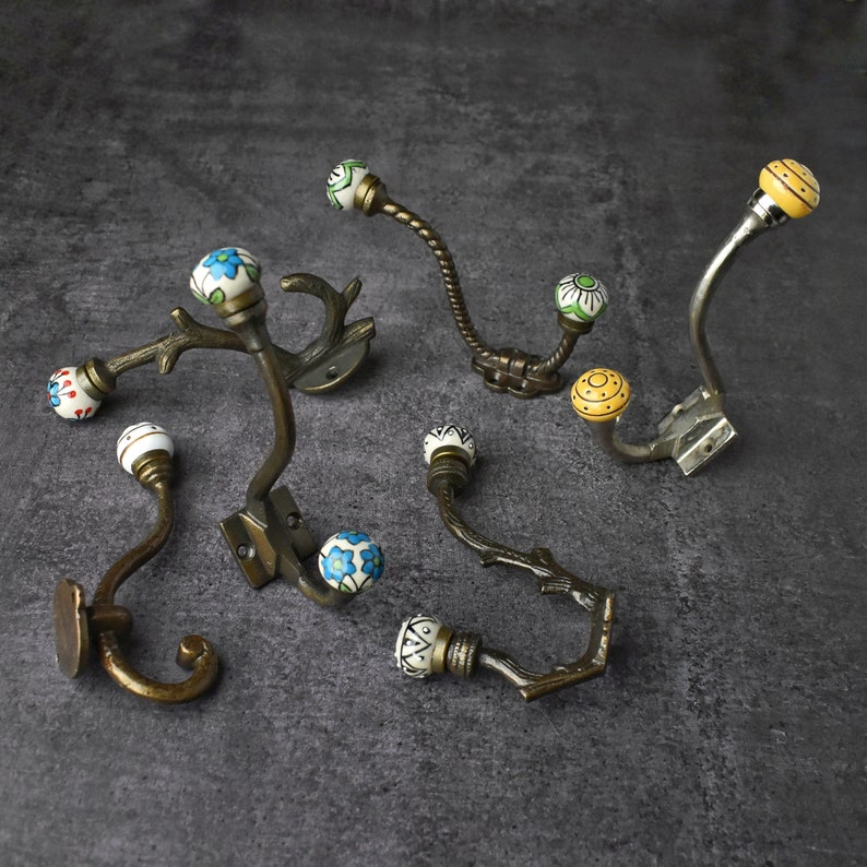 antique iron wall hooks