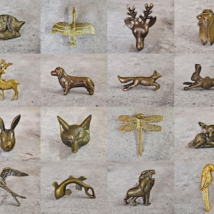 Vintage Animal Cabinet Drawer Knobs Handles Antique Bronze Animal Bird Insect Cupboard Door Knobs