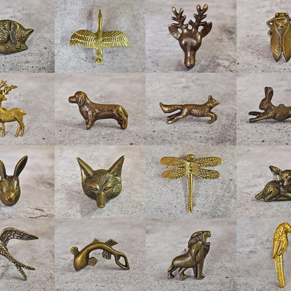 Vintage Animal Cabinet Drawer Knobs Handles Antique Bronze Animal Bird Insect Cupboard Door Knobs