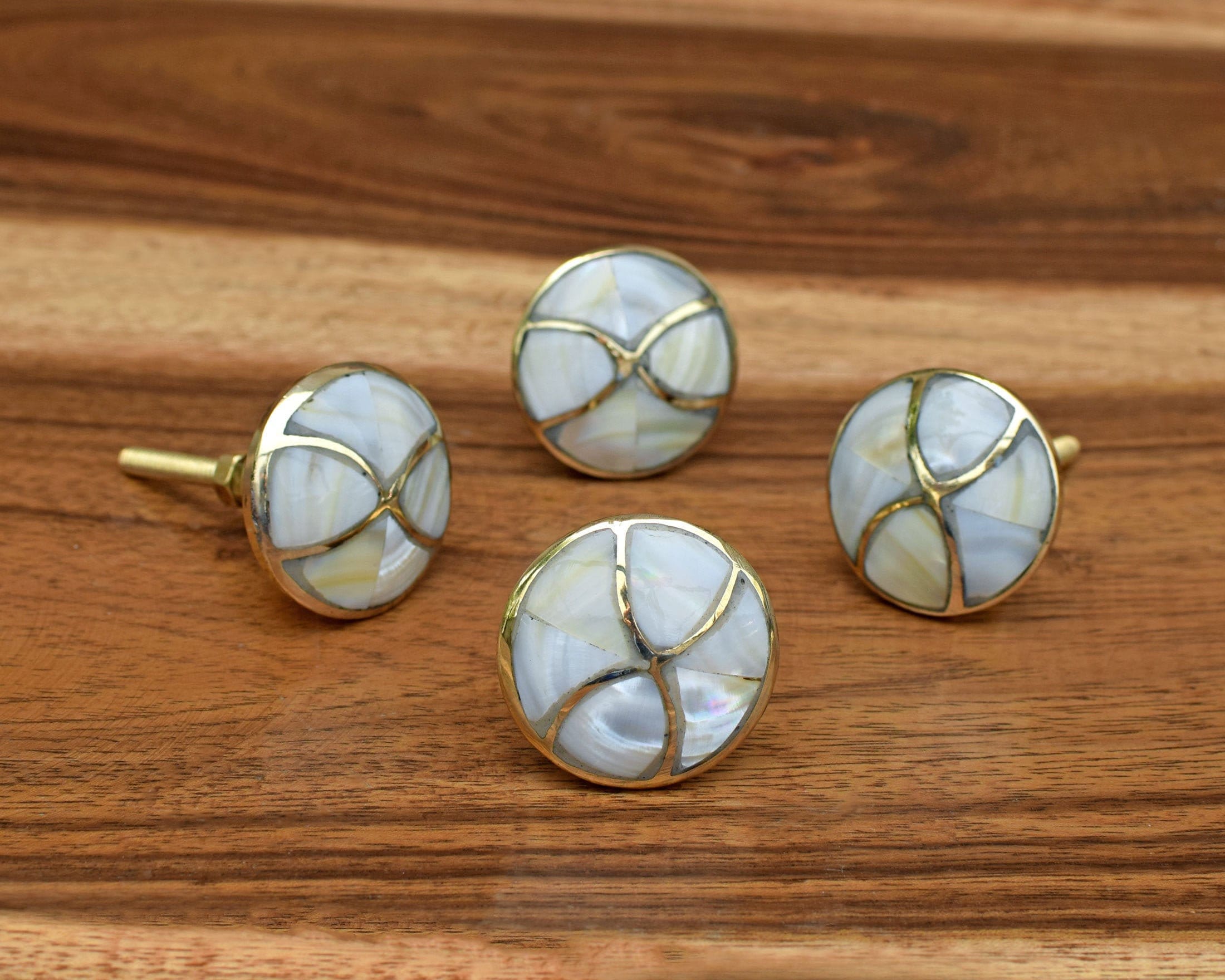 Infinity Brass Mother Of Pearl Cabinet Knob Brass Gold Etsy