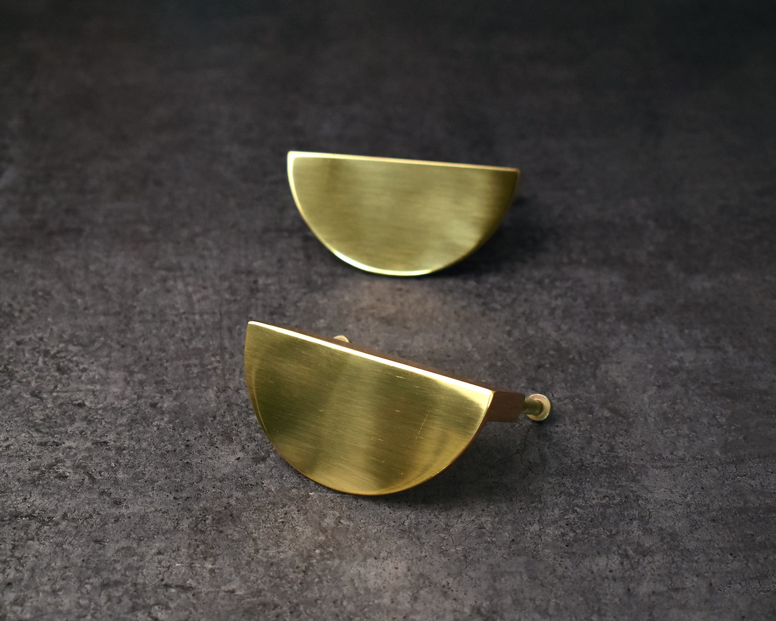 Solid Brass Kitchen Cupboard Handles and Knobs Polished Brass Etsy