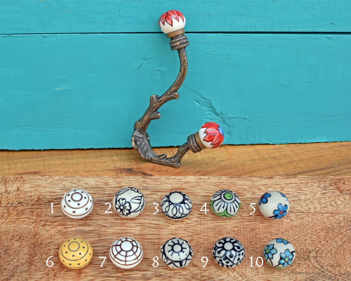 Handmade Ceramic Knob Coat Hook Antique Towel Hook Wall Hook Etsy