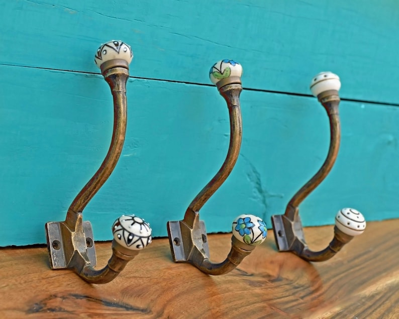 brass hooks