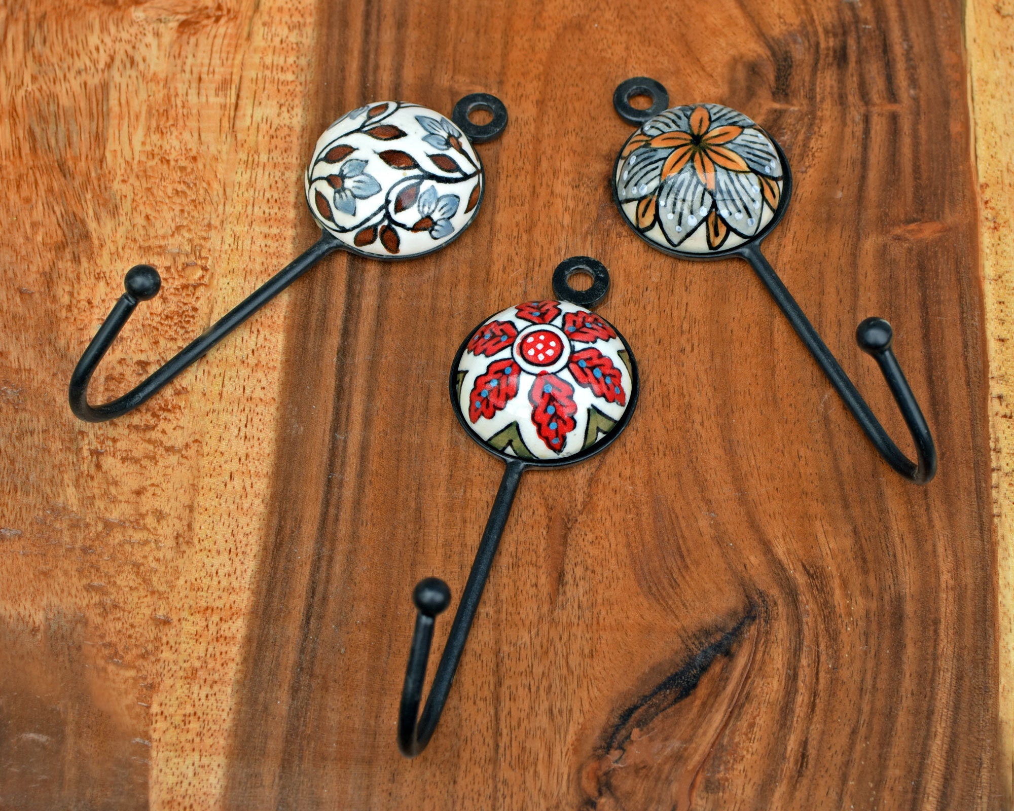 Handmade Colourful Ceramic Coat Hook Towel Hook Decorative Etsy