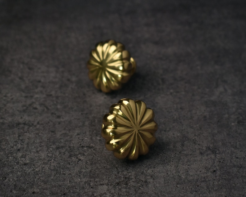 Solid Brass Kitchen Cupboard Handles and Knobs Polished Brass Etsy