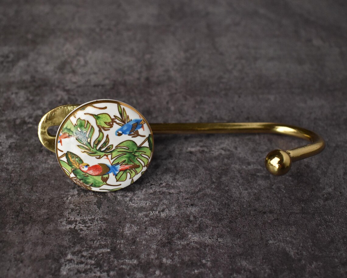 Decorative Ceramic Gold Coat Hooks Vintage Wall Hooks Coat Etsy