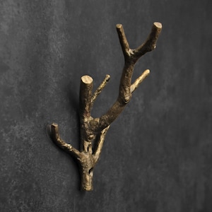 Decorative Twig Coat Hook Wall Hooks Antique Metal Key Hook Hangers Wall Mount Towel Hook