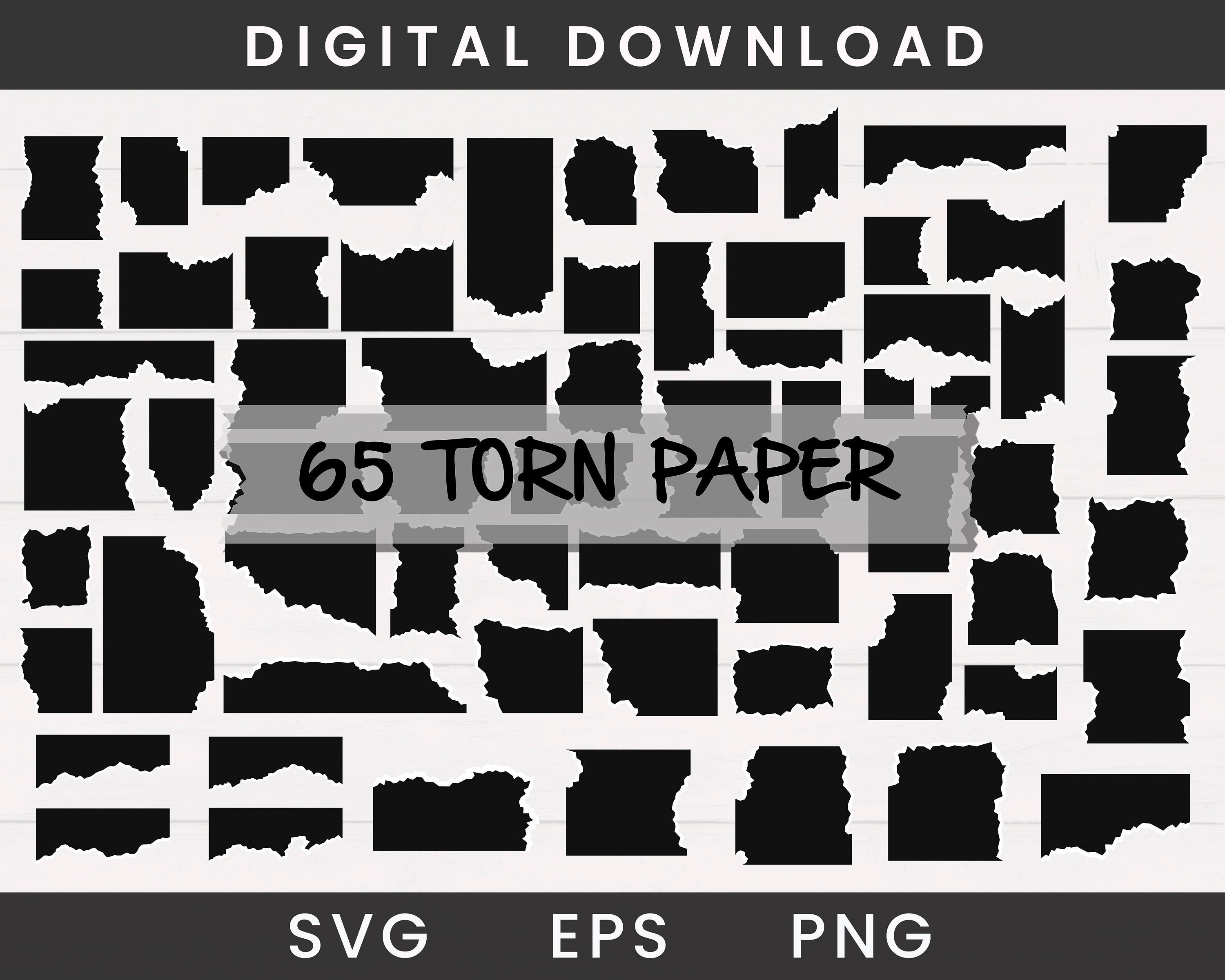 Torn Paper SVG Bundle Ripped Paper Svg Paper Svg Ripped - Etsy Finland