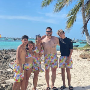 Family Matching Summer Burst Swimwear Swimsuit. Faster Shipping