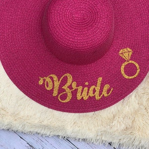 Personalized Beach Summer Custom Beach Floppy Color Sequin Pom Pom Sun hat.