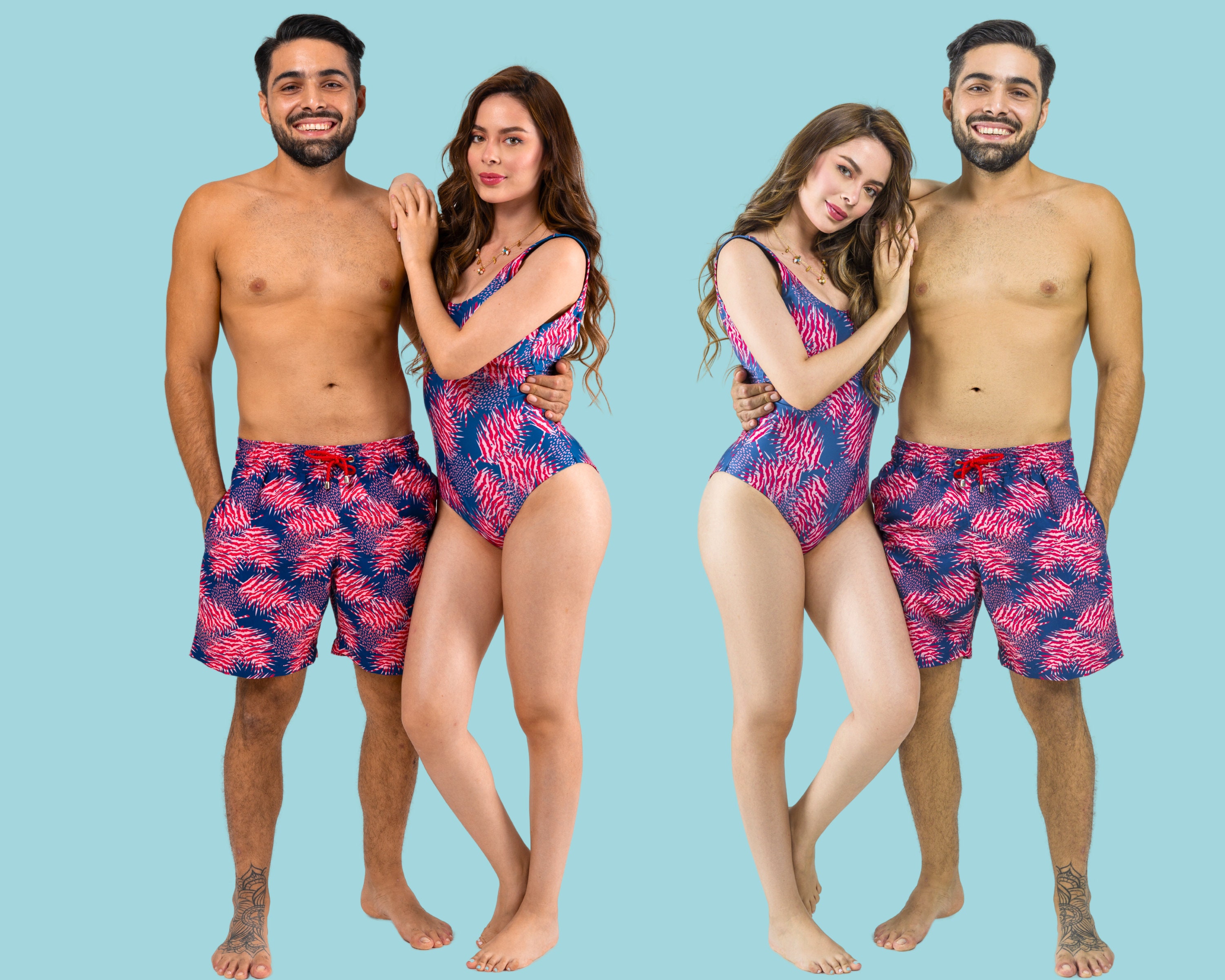 Swim Trunks Matching Group Bathing Suits Matching Bathers Matching