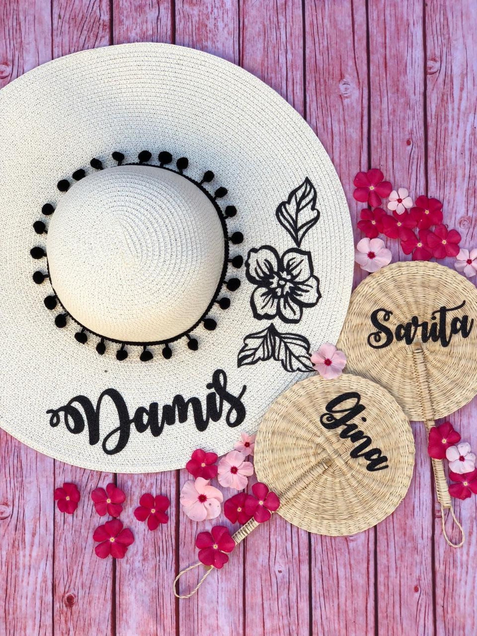 Personalized Floppy Hat Vinyl Personalized Sun Hat Floppy Etsy